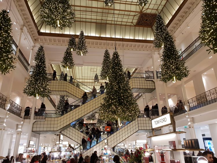 Décorations de Noël des Grands Magasins - Paris